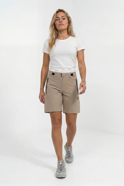 Poederbaas Outdoor Korte Broek - SOLX - Unisex broek voor Wandelen en Outdoor - Vintage Khaki - Maat XXL