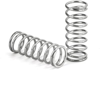 Drukveren 25 mm veer van roestvrij staal 304 draaddiameter 1 mm buitendiameter 10 mm veerkracht 2 kg 10 stuks