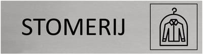 CombiCraft aluminium deurbordje Stomerij - 165 x 45 mm met tape