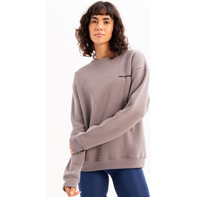Sweat Femme Col Rond Brodé Or Rose JUSTEVER avec Intérieur Polaire - Rigil