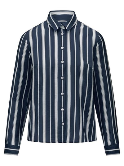 Blouse lange mouwen Van Peter Hahn blauw