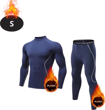 Bovista Thermokleding Heren - Thermobroek - Thermoset - Thermolegging - Winter - Thermoshirt - Marineblauw - S