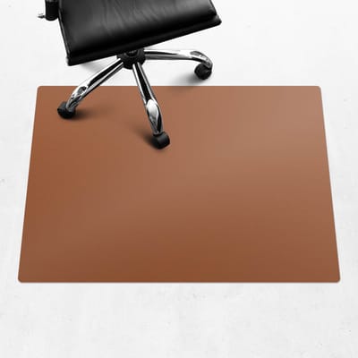 Wallfluent - Vloerbeschermer Retro Baksteen - 100x70 cm - Bruin Bureaustoel Vloerbeschermer - Rechthoekig - Vloerbeschermer Groot-Stoel Mat-Werkplekdecoraties - Levendige en warme kleuren