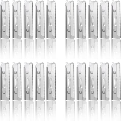 Dailygoods- Reservemesjes Set van 20 - Roestvrij Staal - Voor Dermaplaning - Wenkbrauwvorming - Nauwkeurige Peeling - Glad en Stralend Huid - Dermaplaningmesjes