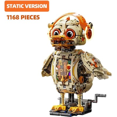 Bouwstenen 1168 Stukken Bakstenen Creatief Mechanisch Eendenmodel Met Led Licht Constructie Stenen Speelgoed Cadeaus Voor Kinderen Kinderen no box