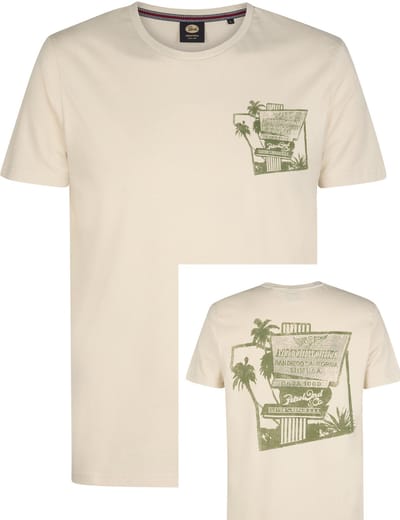 Petrol Industries - T-shirt - Heren - XXL - Gebroken wit - Katoen - M-1060-TSR604
