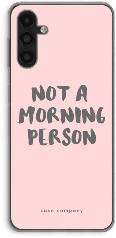Case Company® - Hoesje geschikt voor Samsung Galaxy A04s hoesje - Morning person - Soft Cover Telefoonhoesje - Bescherming aan alle Kanten en Schermrand