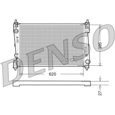 Radiator, motorkoeling DENSO DRM09112