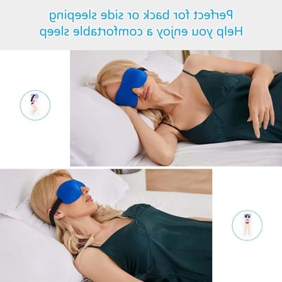 Comfortabel 3D Slaapmasker Set van 2, Verstelbare Oogmaskers voor Ontspanning en Diepe Slaap