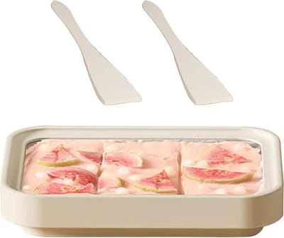 IJsrol Maker - Dessert Plaat - Thuis Desserts Maken - Geen Elektriciteit Nodig - 20.5 cm - Wit