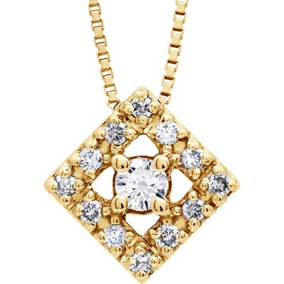 Ketting DIAMOND Diamanten 0,015 Cts Yellow Gold