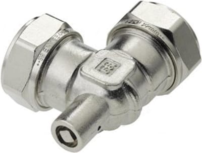 Bonfix knelkoppeling - Kniekoppeling met ontluchter - 22mm x 22mm - Vertint Messing