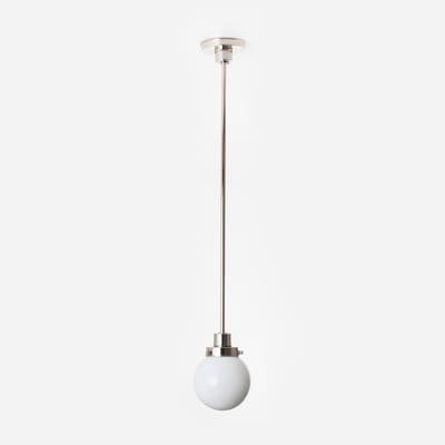 Hanglamp Bol Ø 15 20's Nikkel - Art Deco Trade