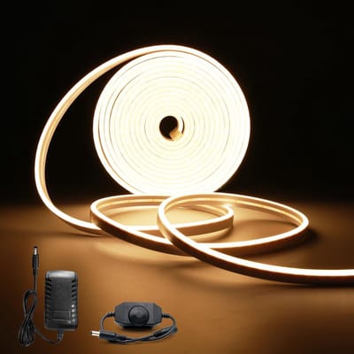 LED Neon Strip - Lichtband Flexibel - Decoratieve Verlichting - Dimbaar en Waterdicht - 5 Meter - Warm Wit