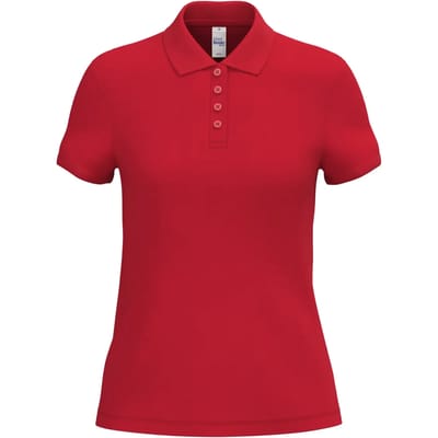 Biologisch pique polo voor dames iDeal Basic Brand
