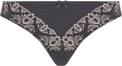 Chantelle - Champs Elysée Slip Blushed Ash - maat 38 - Grijs/Roze