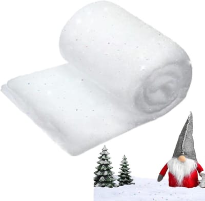 Dikke Zachte Kunstsneeuwdeken Set van 2,6 x 3 meter voor Kerstdecoraties, Ideaal voor Winter Wonderland en Feestelijke Versieringen