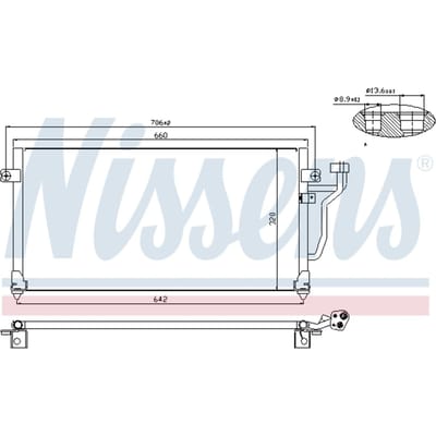 Condensator, airconditioning NISSENS 94356