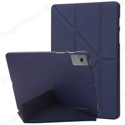 Pour Lenovo Idea Tab 11 Étui tb336fu Smart Folio Coque Tablette Support Arrière Souple Pour Idea Tab 11 / Xiaoxin Pad 11 Étui tb335fc Idea Tab 11 tb336fu bleu foncé