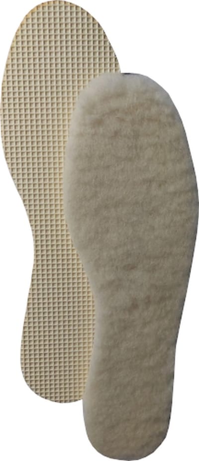 Bama Purlana Wollen Vachtzool - Winter Inlegzool - 100% Zuivere Scheerwol - Tegen koude voeten - Warm en zacht - Maat 36