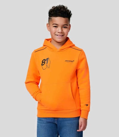 Kindersweatshirt McLaren Jr Fw Op Driver Hoodie Oranje Oranje - 146
