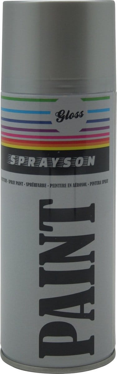 Sprayson Zilveren spuitlak - 400 ml - 12 stuks - veelzijdige toepassing - snelle afwerking
