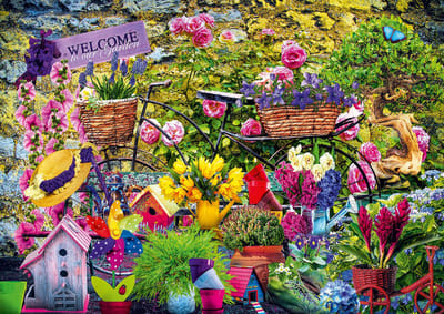 Bluebird Puzzle legpuzzel Welcome to Our Garden - 1000 stukjes bloemen.