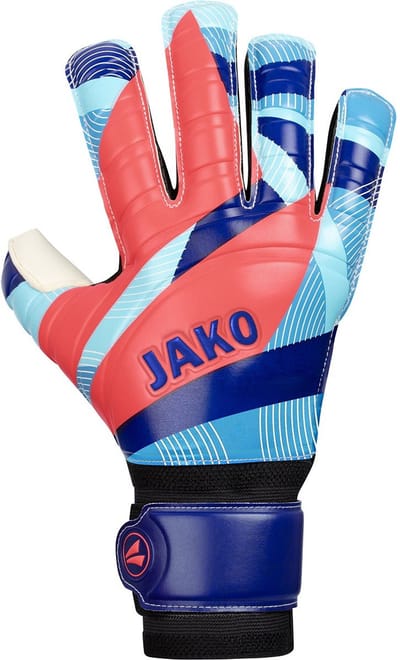 Jako River Basic Rc Protection Keepershandschoenen - Navy / Hemelsblauw / Koraal | Maat: 8