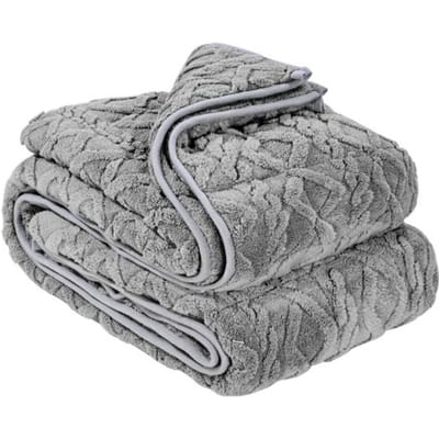 VEVOR verzwaringsdeken, 9 kg, therapiedeken 1524 x 2032 mm, verzwaringsdekens Queen-size, Sherpa fleece deken met glasparels, voor volwassenen van 90-113 kg, angst- en stressverlichting, grijs