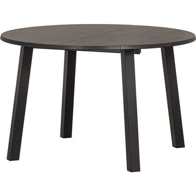 WOOOD Lange Jan Uitschuifbare Eettafel - Eiken - Zwart - 75x120x120
