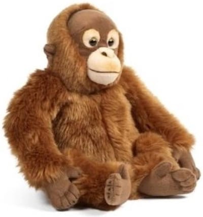 Living Nature Orang Oetan - 30 cm - Pluche - aap - bruin - knuffel - speelgoed