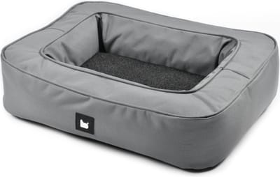 Extreme Lounging - b-dog luxury mini - orthopedische hondenkussen - wasbaar met rits - uitneembaar kussen - 34x20x15cm - Grijs