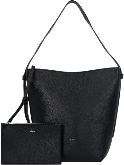 abro Cosmo Shopper Tas Leder 35.5 cm - 18 L - black-nickel