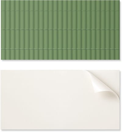 Kant-en-klaar te installeren vinylpaneel met decoratieve print, 100x50 cm, verticale buisset