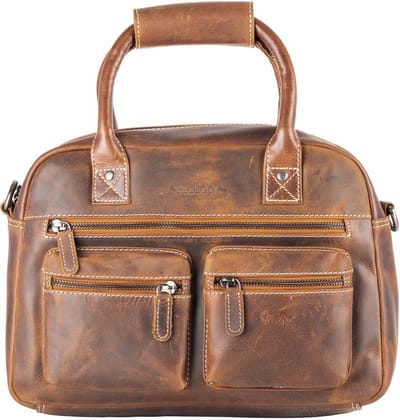 Dames Tassen - Echt Leer - Cognac – Medium – Westernbag - Crossbody Dames Tassen - Schoudertas Leer - Cowboybag