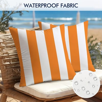 Waterdichte Golvende Breedte Stang Kussenhoes 30x50/45x45cm Eiland Vakantie Levensstijl Buiten Tuinstoel Kussenhoes Woondecoratie 45x45cm