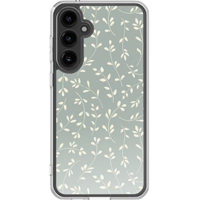 imoshion Hoesje - Geschikt voor Samsung Galaxy S23 FE - Design hoesje - Smoke Green Flowers