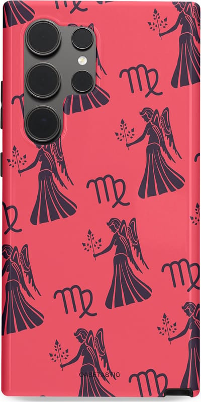 Casetastic Hoesje Geschikt voor Samsung S24 Ultra - Stijlvolle Beschermende Duo-layer Case - Zodiak maagd
