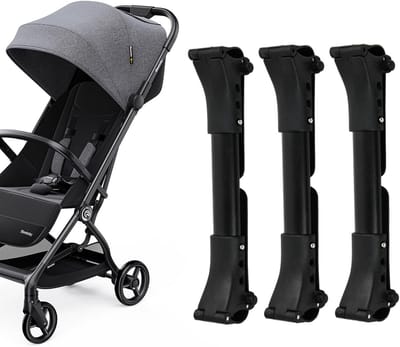 Set van 3 Universele Kinderwagenkoppelingen voor Dubbele Kinderwagen