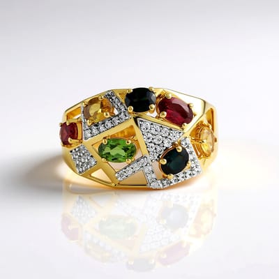 Cavill - Zilveren ring verguld - Braziliaanse roze toermalijn 0,225 ct - Ovale toermalijnen - Verstelbaar uniek design