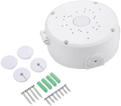 Camera Aansluitdoos - Waterdichte Doos - Buitenbeveiliging - Universele Compatibiliteit - 13.5 x 5 cm - Wit