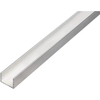 Alberts 492519 U-profiel | aluminium, naturel | 1000 x 15 x 10 mm
