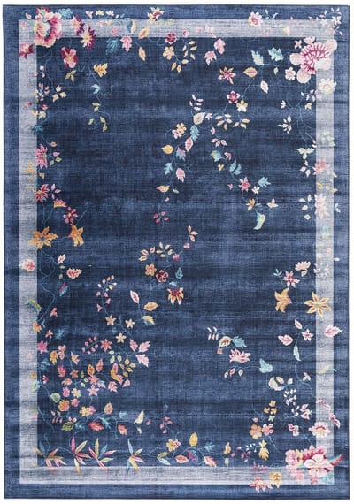 AFK Living - Velours effect tapijt van polyester HORTENSE