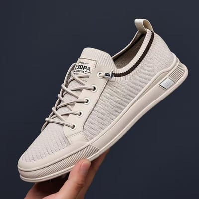 Herenschoenen voor de herfst Ademende en trendy sportschoenen tegen geur Zachte zool Antislip Ultradunne Ademende casual schoenen 44 gray