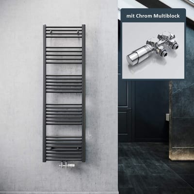 Badkamerradiator - Handdoekwarmer - Badkamer verwarmen - Hoogwaardig staal - 1600x500mm - Antraciet