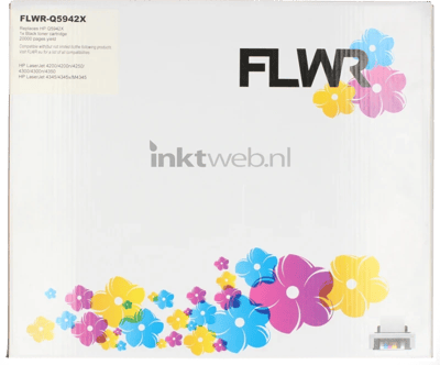 FLWR - Toner / 42X / Zwart - Geschikt voor HP