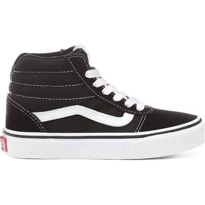 Vans Ward Hi Sneakers - (Suede/Canvas) Black/White - Maat 27