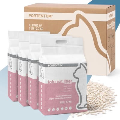 SnelShoppen - Tofu Kattenbakvulling zonder geur, 10,8 kg plantaardige pellets met geurcontrole, eenvoudige reiniging en geen plakken voor een schone k