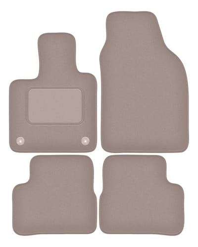 Beige veloursmatten voor: Fiat E-500 / 500 Electric hatchback (2020-)