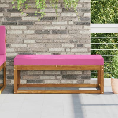 vidaXL Buiten Zitkussen 100% Polyester Roze 115 x 40 x 8 cm